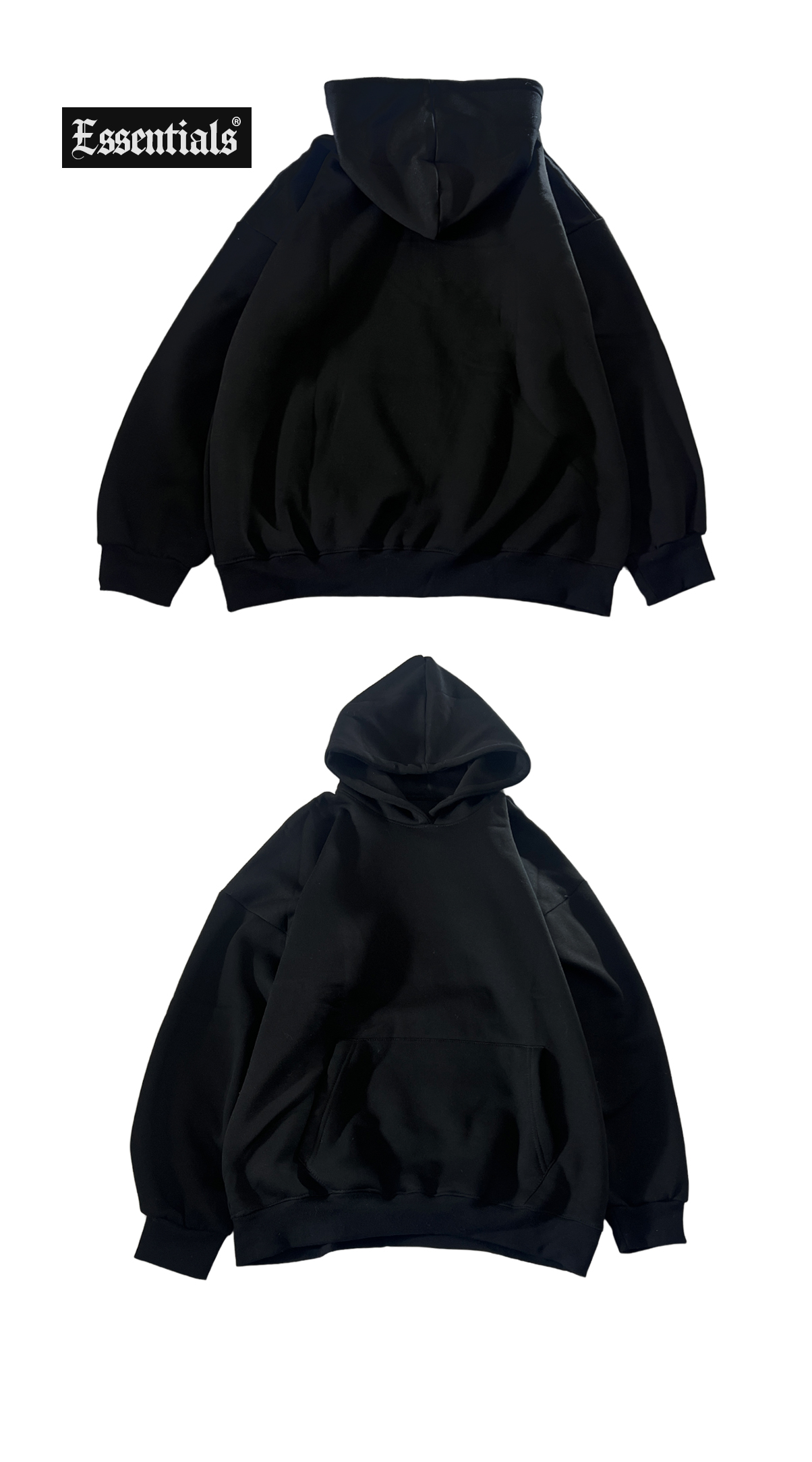Black oversiezd hoodie