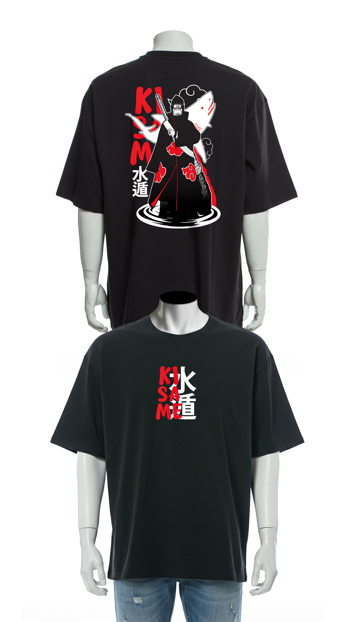 Kisame Hoshigaki Oversized Anime T-Shirt